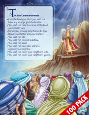 100-Pack of Brother Francis Mini Poster - The Ten Commandments